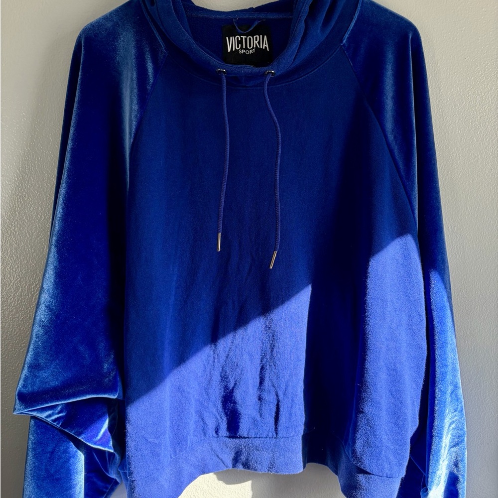 Victoria Sport Royal Blue Velour Hoodie